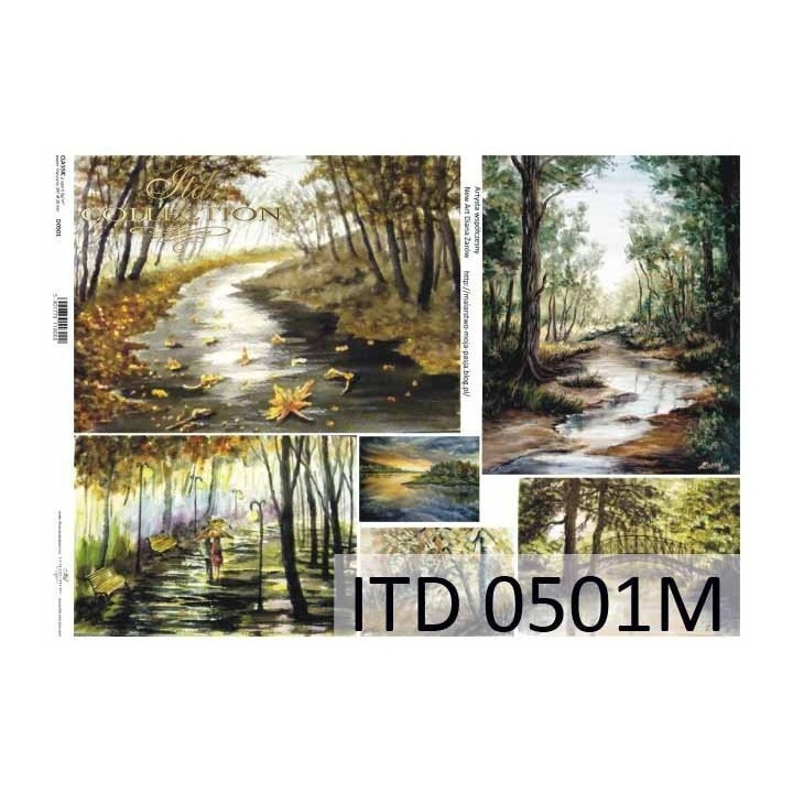 Decoupagepapier ITD D0501M
