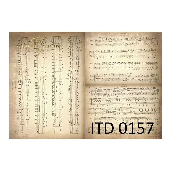 Decoupagepapier ITD D0157M