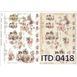 Decoupagepapier ITD D0418M