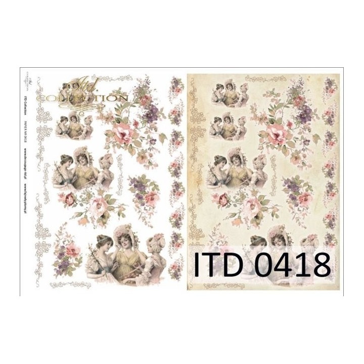 Decoupagepapier ITD D0418M