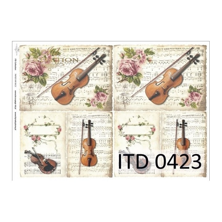 Decoupagepapier ITD D0423M
