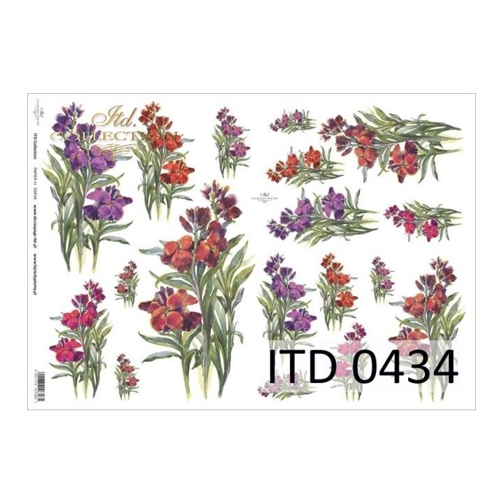 Decoupagepapier ITD D0434M