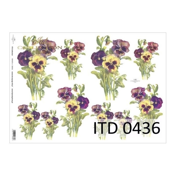 Decoupagepapier ITD D0436M