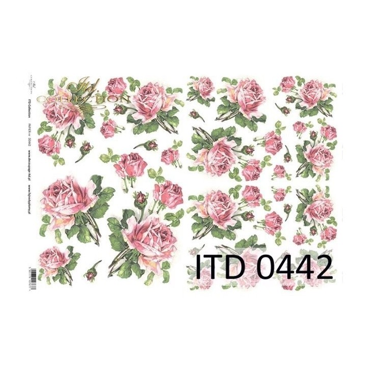 Decoupagepapier ITD D0442M