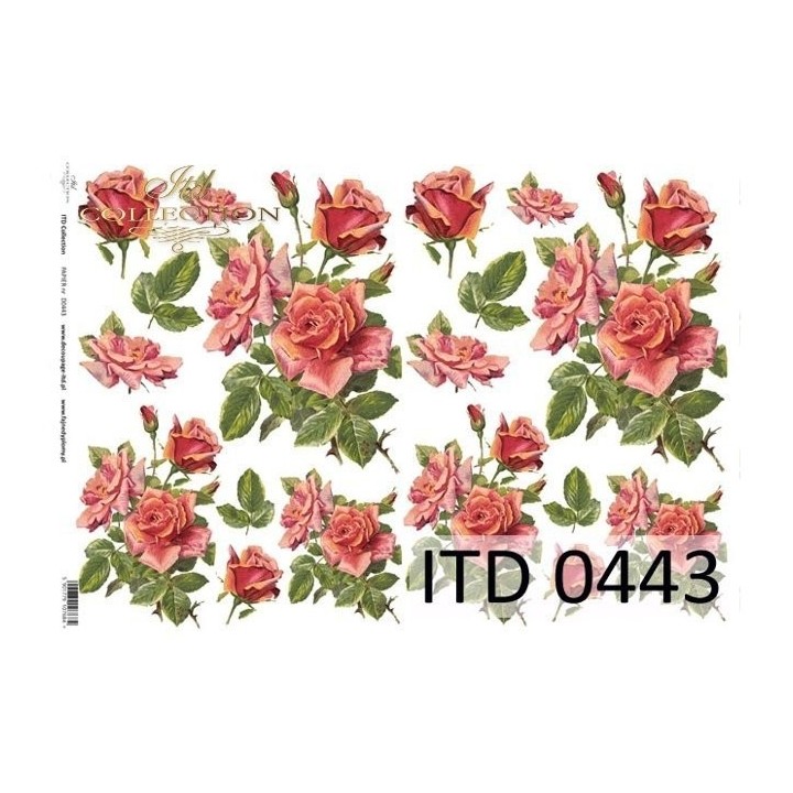 Decoupagepapier ITD D0443M