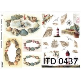 Decoupagepapier ITD D0437M