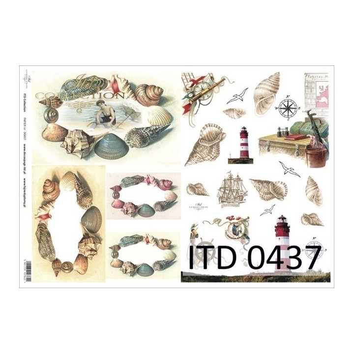Decoupagepapier ITD D0437M