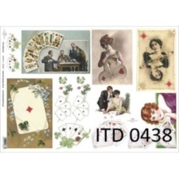 Decoupagepapier ITD D0438M