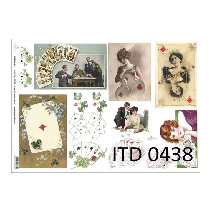 Decoupagepapier ITD D0438M