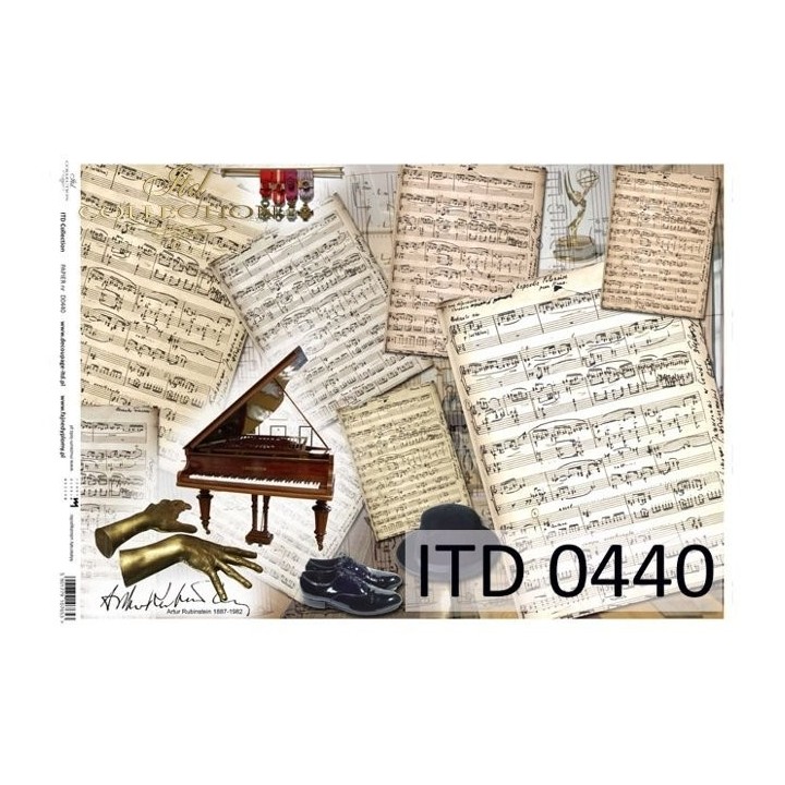 Decoupagepapier ITD D0440M