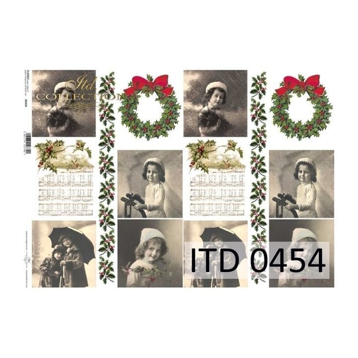 Decoupagepapier ITD D0454M