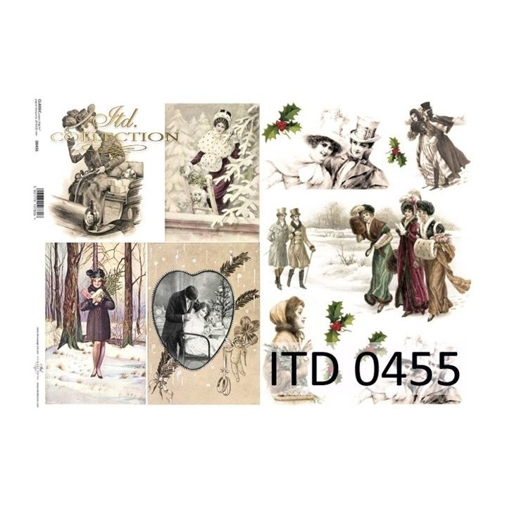 Decoupagepapier ITD D0455M