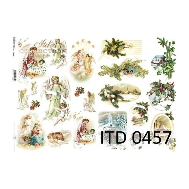 Decoupagepapier ITD D0457M