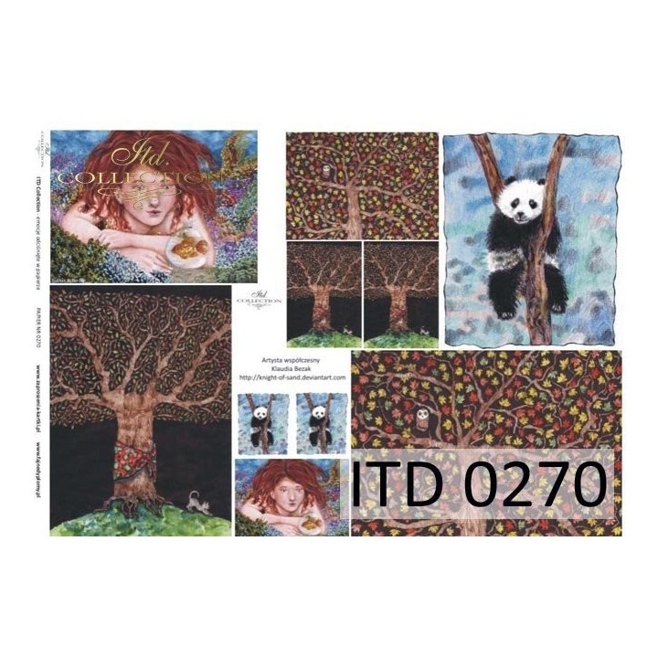 Decoupagepapier ITD D0270M