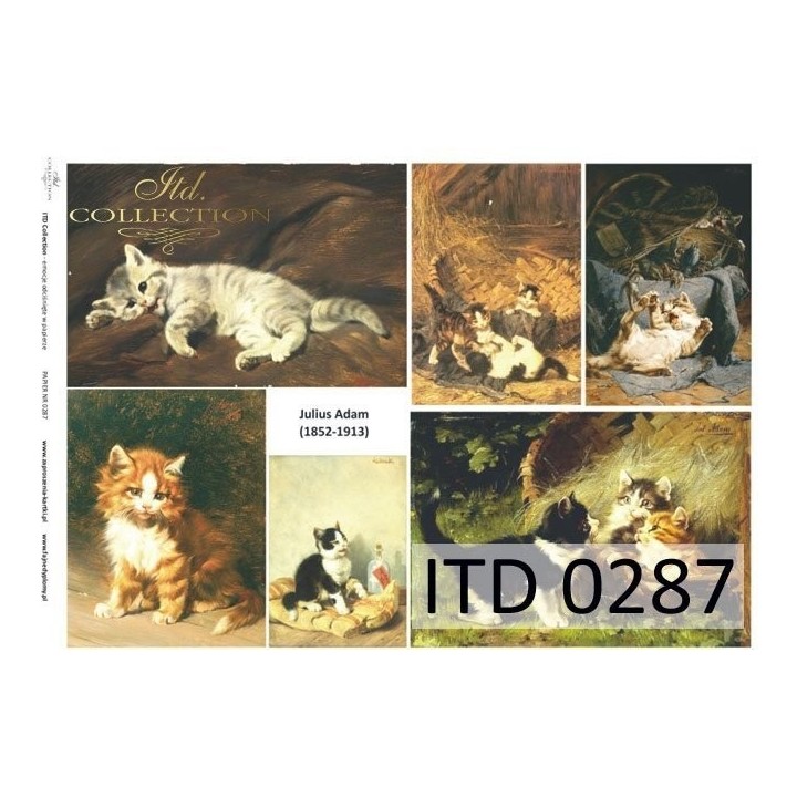 Decoupagepapier ITD D0287M