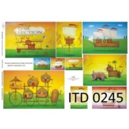 Decoupagepapier ITD D0245M