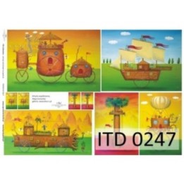 Decoupagepapier ITD D0247M
