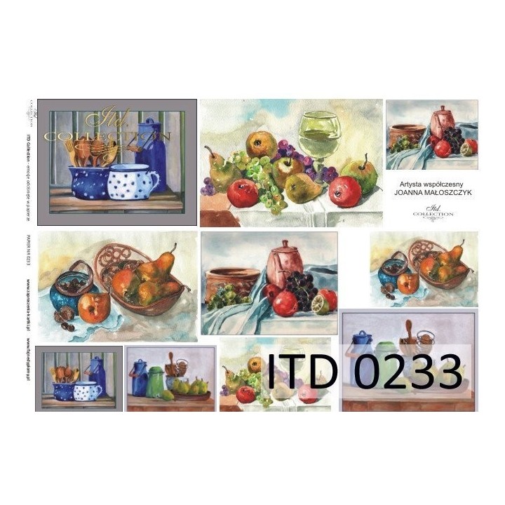 Decoupagepapier ITD D0233M