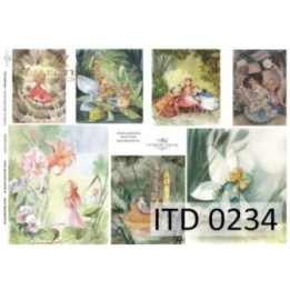 Decoupagepapier ITD D0234M