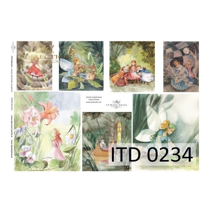 Decoupagepapier ITD D0234M