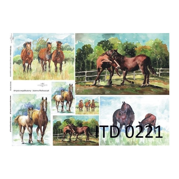Decoupagepapier ITD D0221M