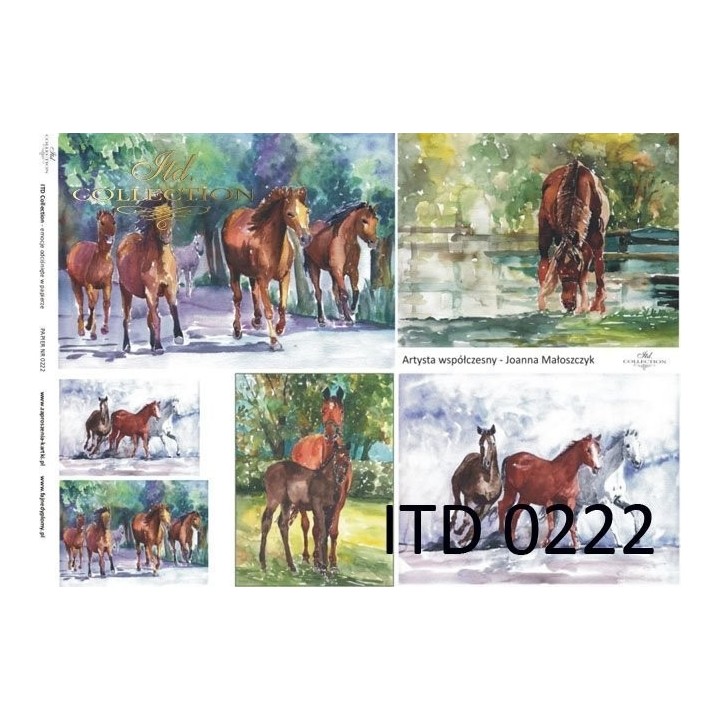 Decoupagepapier ITD D0222M