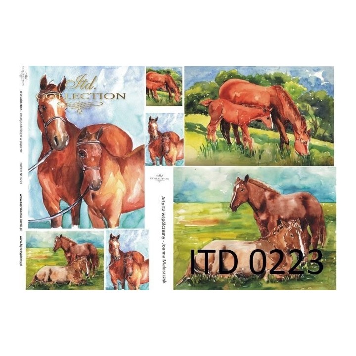 Decoupagepapier ITD D0223M
