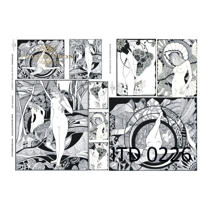 Decoupagepapier ITD D0226M