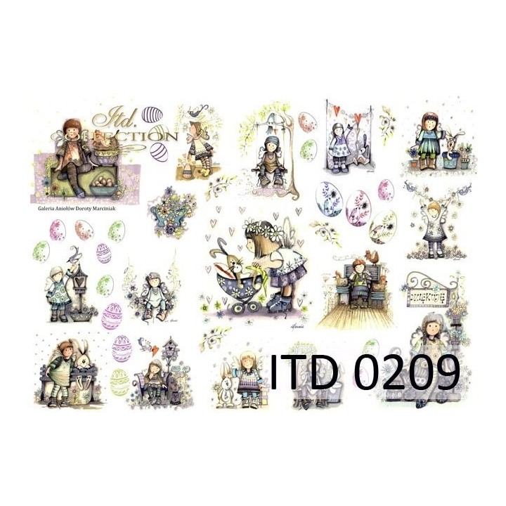 Decoupagepapier ITD D0209M