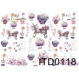 Decoupagepapier ITD D0118M