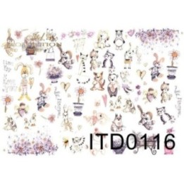 Decoupagepapier ITD D0116M