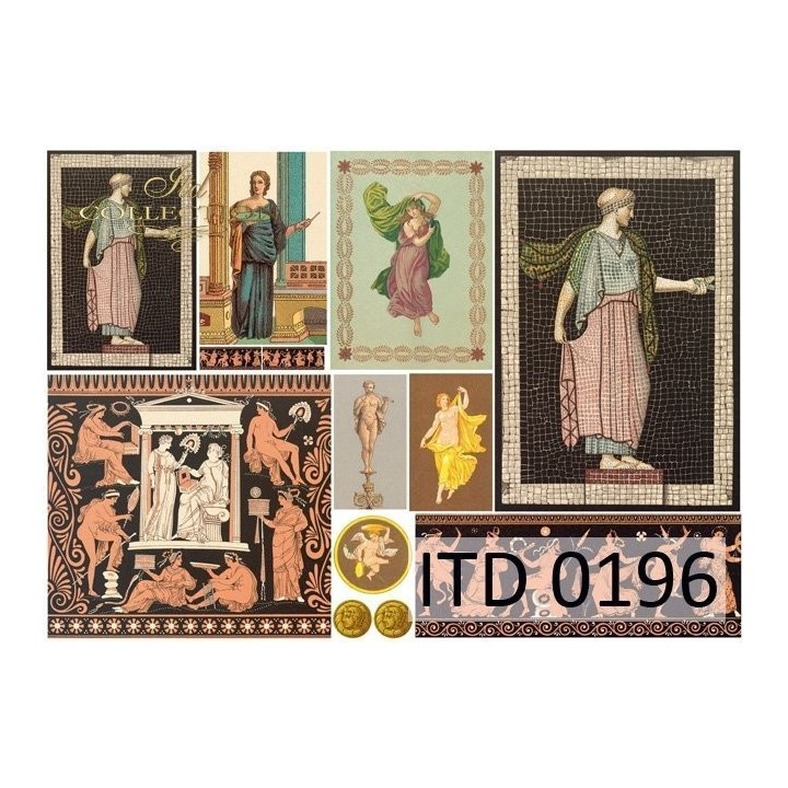 Decoupagepapier ITD D0196M