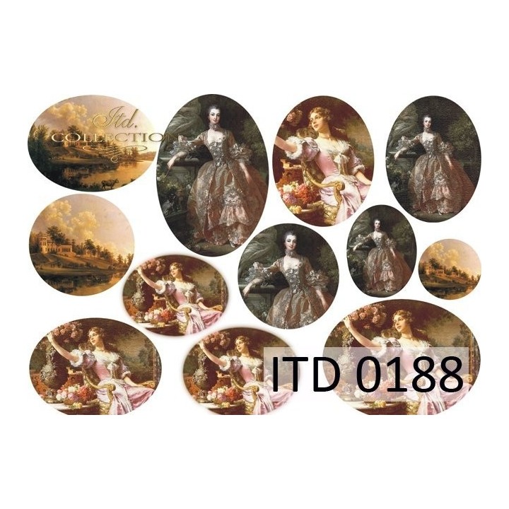Decoupagepapier ITD D0188M