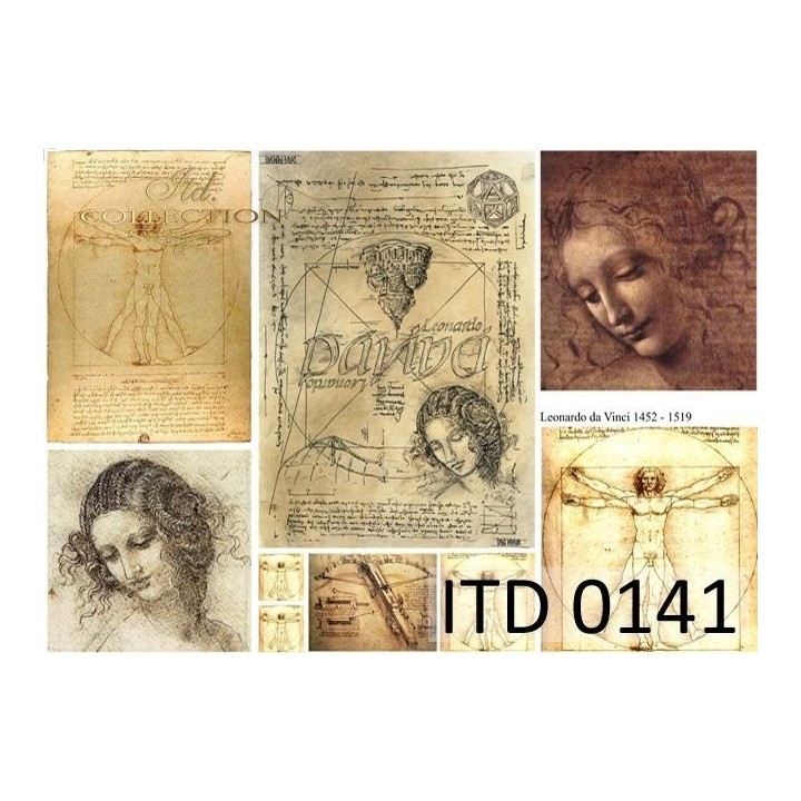 Decoupagepapier ITD D0141M