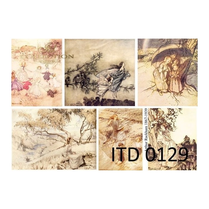 Decoupagepapier ITD D0129M