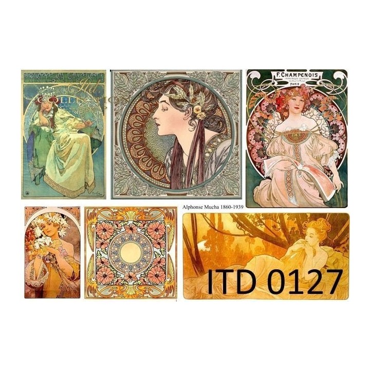 Decoupagepapier ITD D0127M