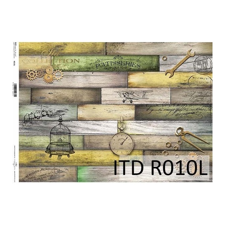 Rijstpapier R0010L Steampunk