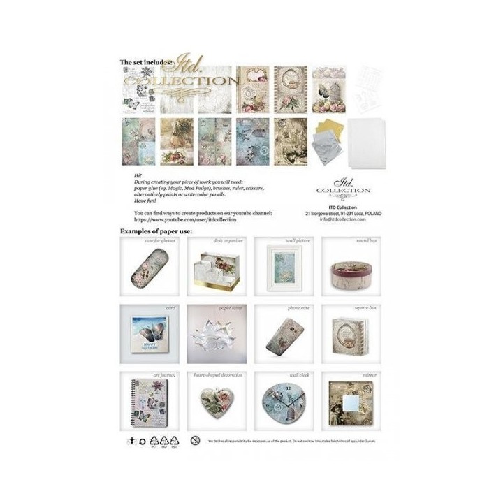 Creatieve set RS012 in vintage stijl