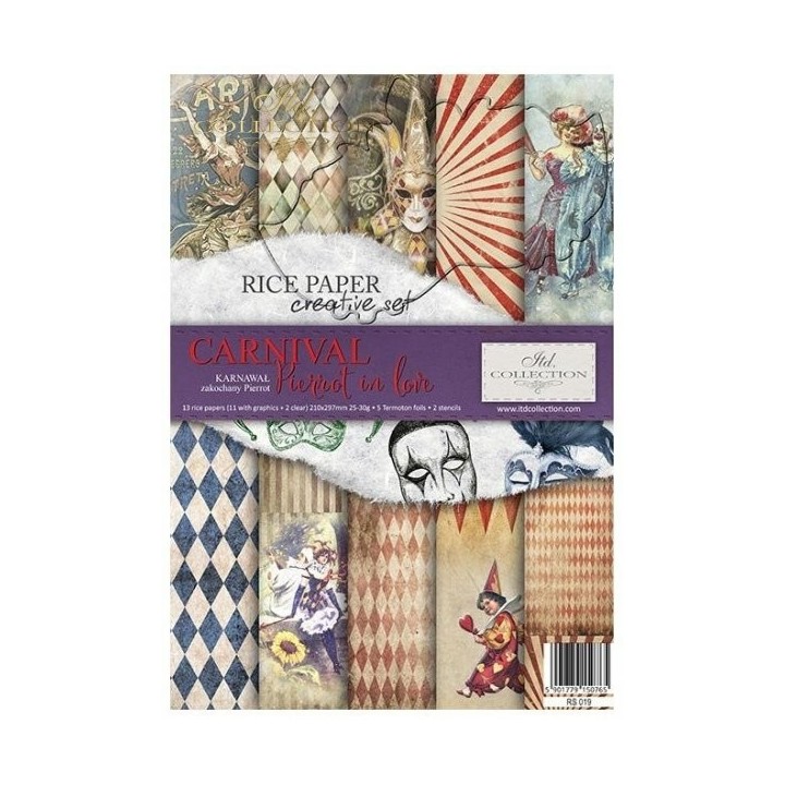 Creatieve set RS019 Carnaval - Pierrot verliefd