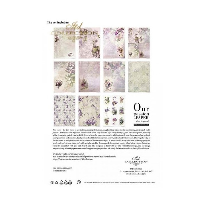 Creatieve set RP035 Bloemenpaal - Violet