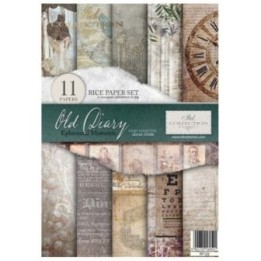 Creatieve set RP032 Oud dagboek - Vluchtige momenten