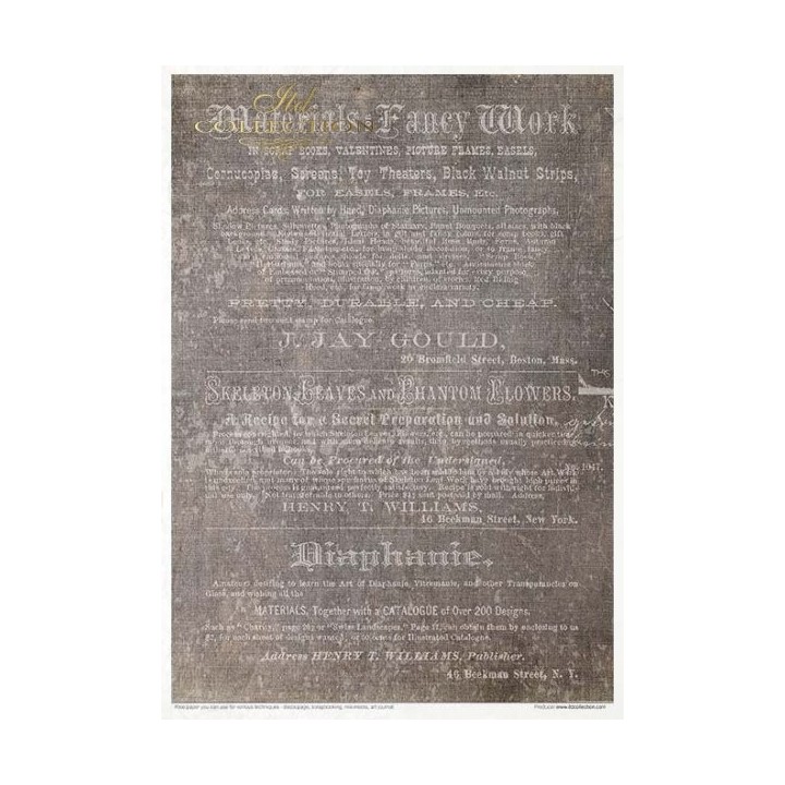 Creatieve set RP032 Oud dagboek - Vluchtige momenten