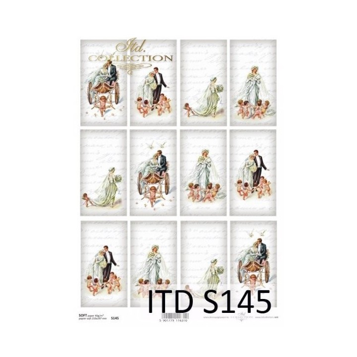 Decoupagepapier Soft ITD S0145