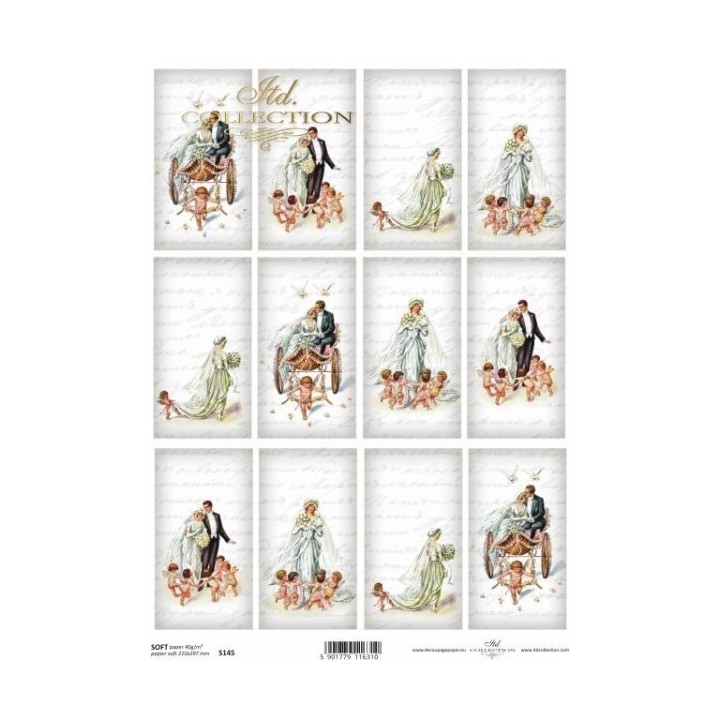 Decoupagepapier Soft ITD S0145