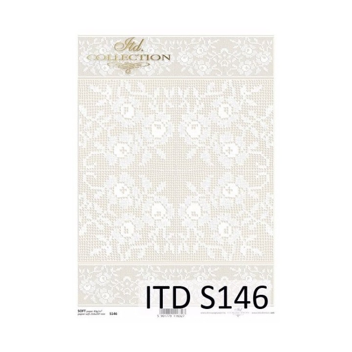 Decoupagepapier Soft ITD S0146
