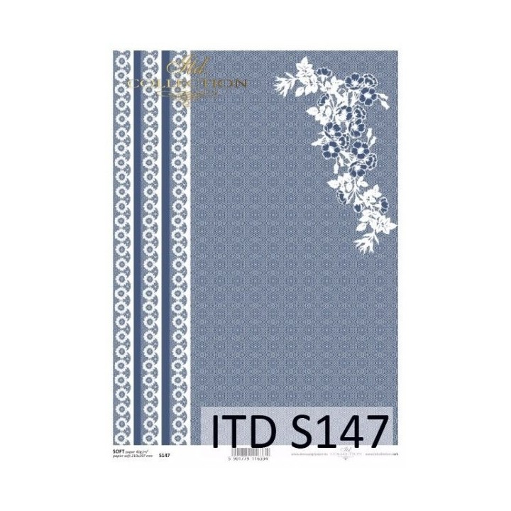 Decoupagepapier Soft ITD S0147