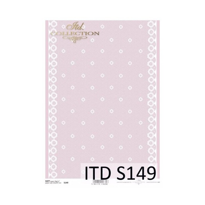 Decoupagepapier Soft ITD S0149