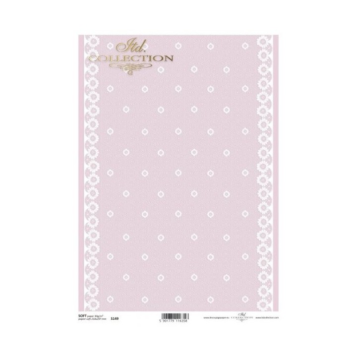 Decoupagepapier Soft ITD S0149