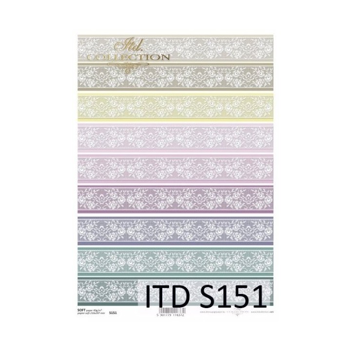 Decoupagepapier Zacht ITD S0151