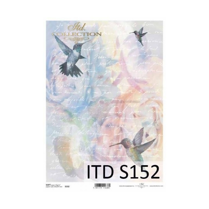 Decoupagepapier Soft ITD S0152